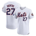 NY.Mets #27 Mark Vientos Player White Home Limited Elite Fdoa Stitched Jerseys