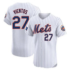 NY.Mets #27 Mark Vientos Player White Home Limited Elite Fdoa Stitched Jerseys