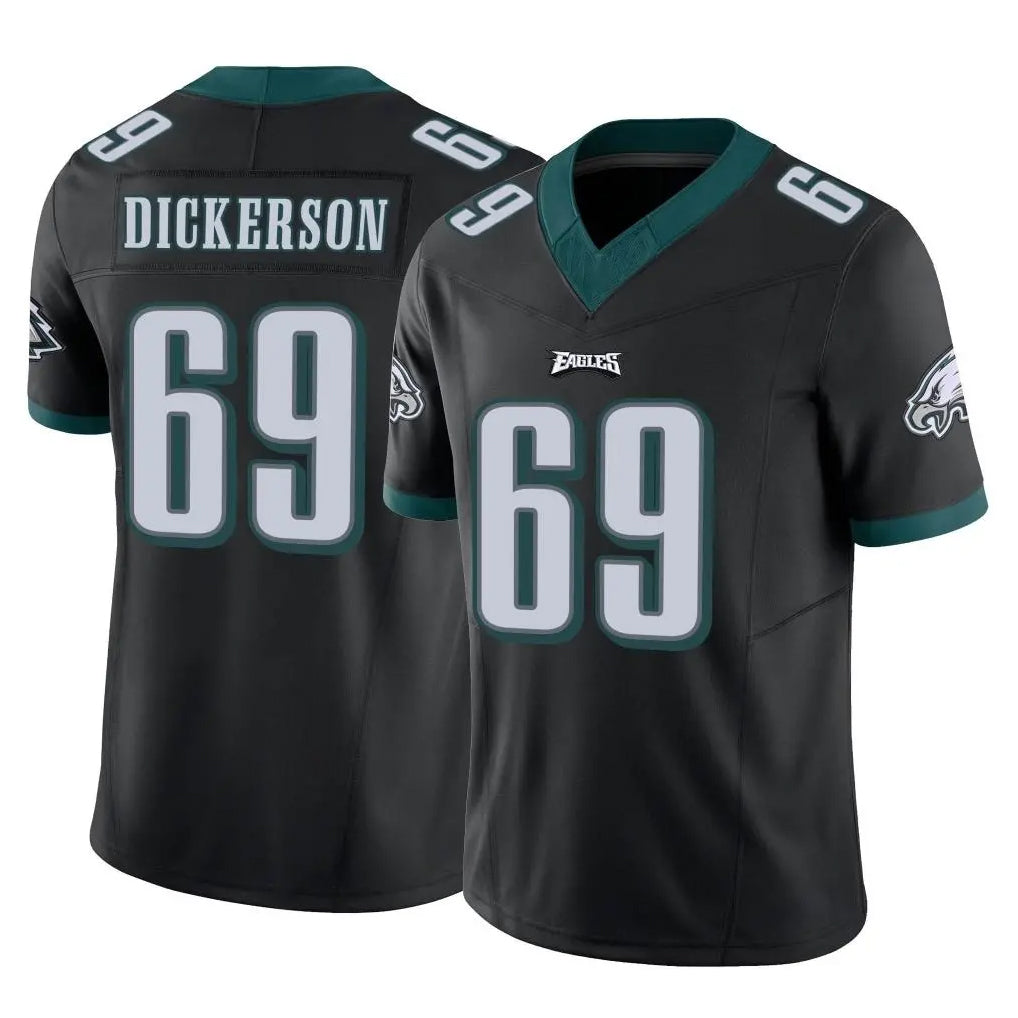 P.Eagles #69 Landon Dickerson Player Black Limited Vapor F.U.S.E. Home Game Gdoa Stitched Jerseys