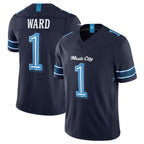 T.Titans #1 Cam Ward Player Navy 2026 Rivalries Collection Limited Home Game Gdoa Stitched Jerseys