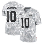C.Browns #10 Quinshon Judkins Player Arctic Camo Salute to Service Limited Home Game Gdoa Stitched Jerseys