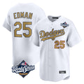 LA.Dodgers #25 Tommy Edman Player Gold World Series Collection Limited Home Fdoa Stitched Jerseys
