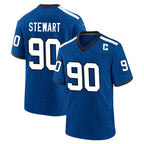 IN.Colts #90 Grover Stewart Player Royal Alternate Indiana Nights Home Game Gdoa Stitched Jerseys
