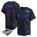 T.Blue Jays #30 Alejandro Kirk Player Black 2025 World Series City Connect Fdoa Stitched Jerseys