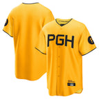 P.Pirates ## Pirates Blank Player Gold City Connect Home Game Fdoa Stitched Jerseys