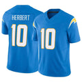 LA.Chargers #10 Justin Herbert Player Blue Limited Vapor F.U.S.E. Home Game Gdoa Stitched Jerseys