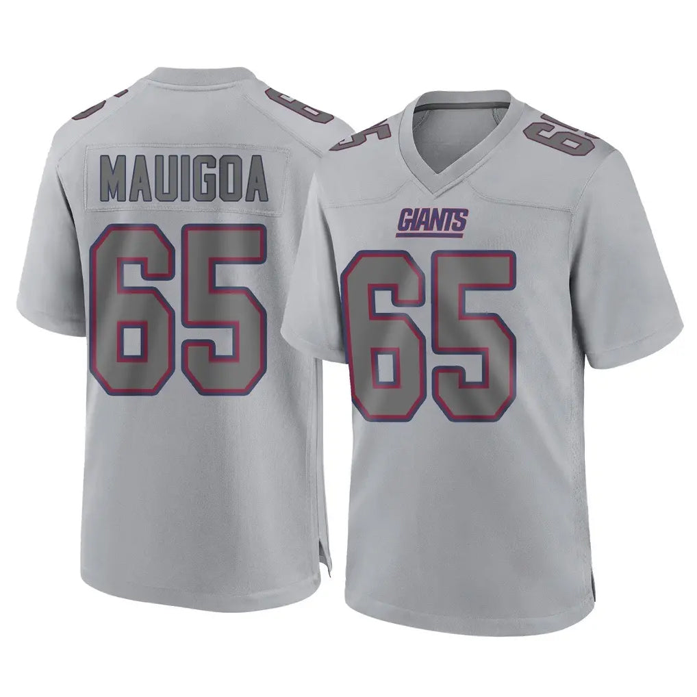 NY.Giants #65 Francis Mauigoa Player Gray Atmosphere Fashion Limited Game Gdoa Stitched Jerseys
