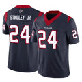 H.Texans #24 Derek Stingley Jr. Player Navy Limited Vapor F.U.S.E. Home Game Gdoa Stitched Jerseys
