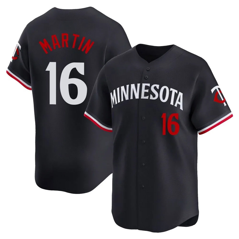 M.Twins #16 Austin Martin Player Navy Home Limited Fdoa Stitched Jerseys