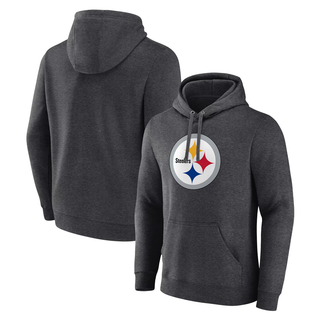 Custom P.Steelers Gray Pullover Hoodies Limited Any Name & Numbers  Gdoa Stitched Jerseys