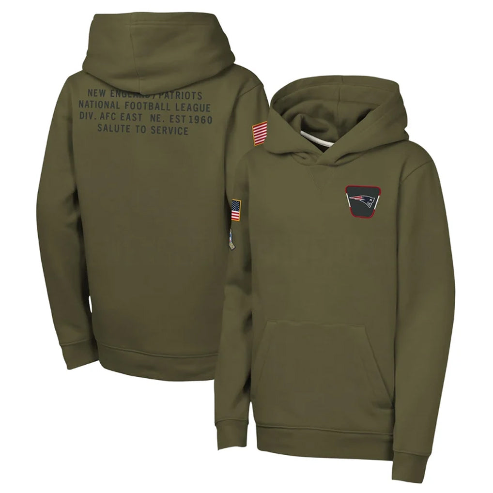 NE.Patriots ## Patriots Blank Player Olive Salute to Service Pullover Hoodies Limited Gdoa Stitched Jerseys