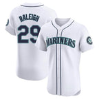 S.Mariners #29 Cal Raleigh Player White Home Limited Elite Fdoa Stitched Jerseys