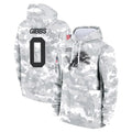 D.Lions #0 Jahmyr Gibbs Player Arctic Camo Salute to Service Hoodies Limited Game Gdoa Stitched Jerseys