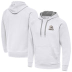 C.Browns ## Browns Blank Player White Brushed Carbon Pullover Hoodie Limited Gdoa Stitched Jerseys