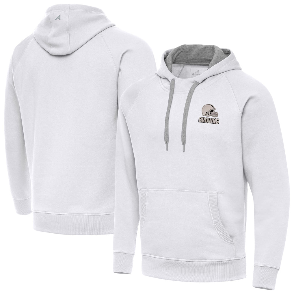 C.Browns ## Browns Blank Player White Brushed Carbon Pullover Hoodie Limited Gdoa Stitched Jerseys