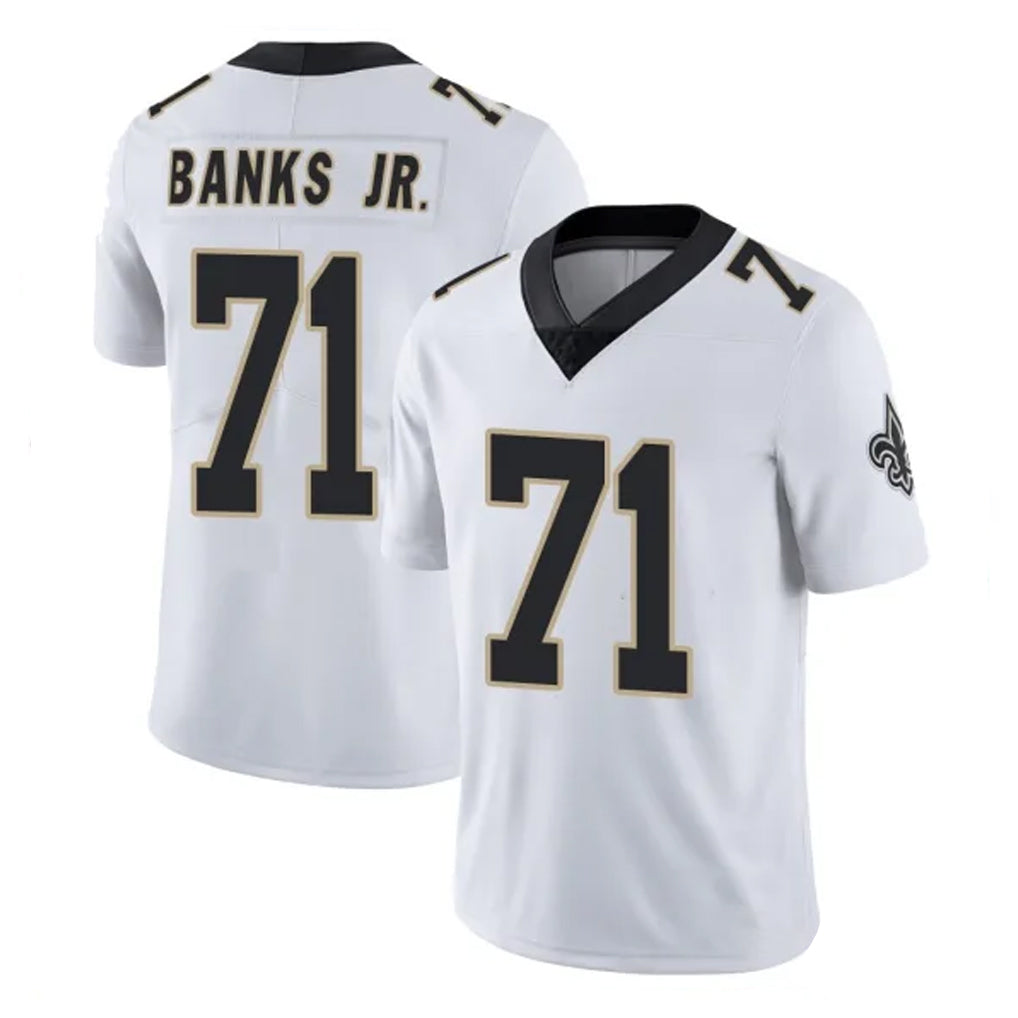NO.Saints #71 Kelvin Banks Jr. Player White Limited Vapor Untouchable Home Game Gdoa Stitched Jerseys
