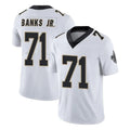 NO.Saints #71 Kelvin Banks Jr. Player White Limited Vapor Untouchable Home Game Gdoa Stitched Jerseys