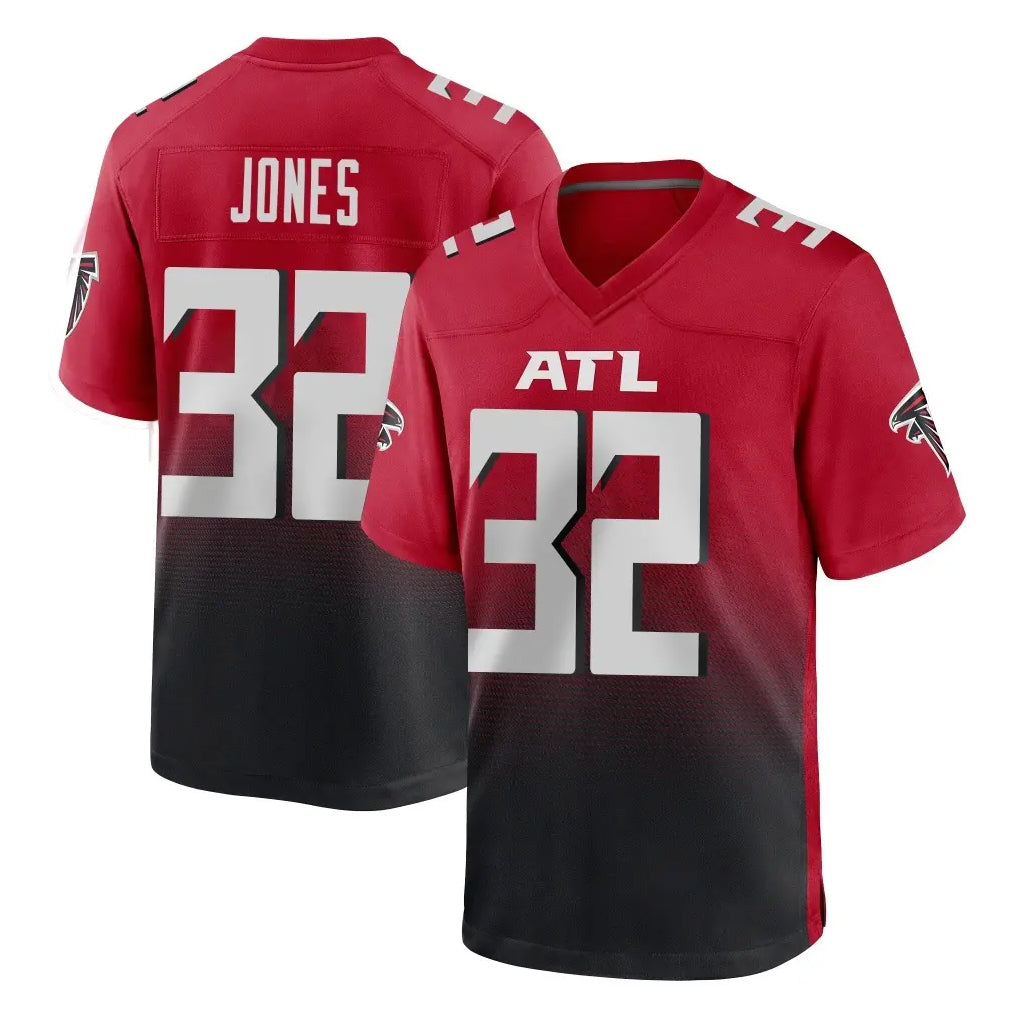A.Falcons #32 Cash Jones Player Red Home Game Gdoa Stitched Jerseys