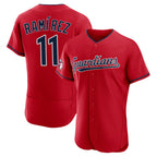 C.Guardians #11 Jose Ramirez Player Red Limited Elite Home Gdoa Stitched Jerseys