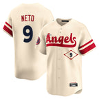 LA.Angels #9 Zach Neto Player Cream City Connect Limited Home Fdoa Stitched Jerseys