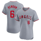 LA.Angels #6 Anthony Rendon Player Gray Home Limited Elite Fdoa Stitched Jerseys