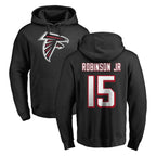 A.Falcons #15 Brian Robinson Player Black LOGO Pullover Hoodies Home Game Gdoa Stitched Jerseys