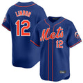 NY.Mets #12 Francisco Lindor Player Royal Home Limited Fdoa Stitched Jerseys