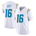 LA.Chargers #16 J.K. Scott Player White Limited Vapor Untouchable Home Game Gdoa Stitched Jerseys