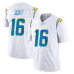 LA.Chargers #16 J.K. Scott Player White Limited Vapor Untouchable Home Game Gdoa Stitched Jerseys