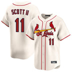 St. Louis Cardinals #11 Victor Scott II Player Cream Home Limited Fdoa Stitched Jerseys