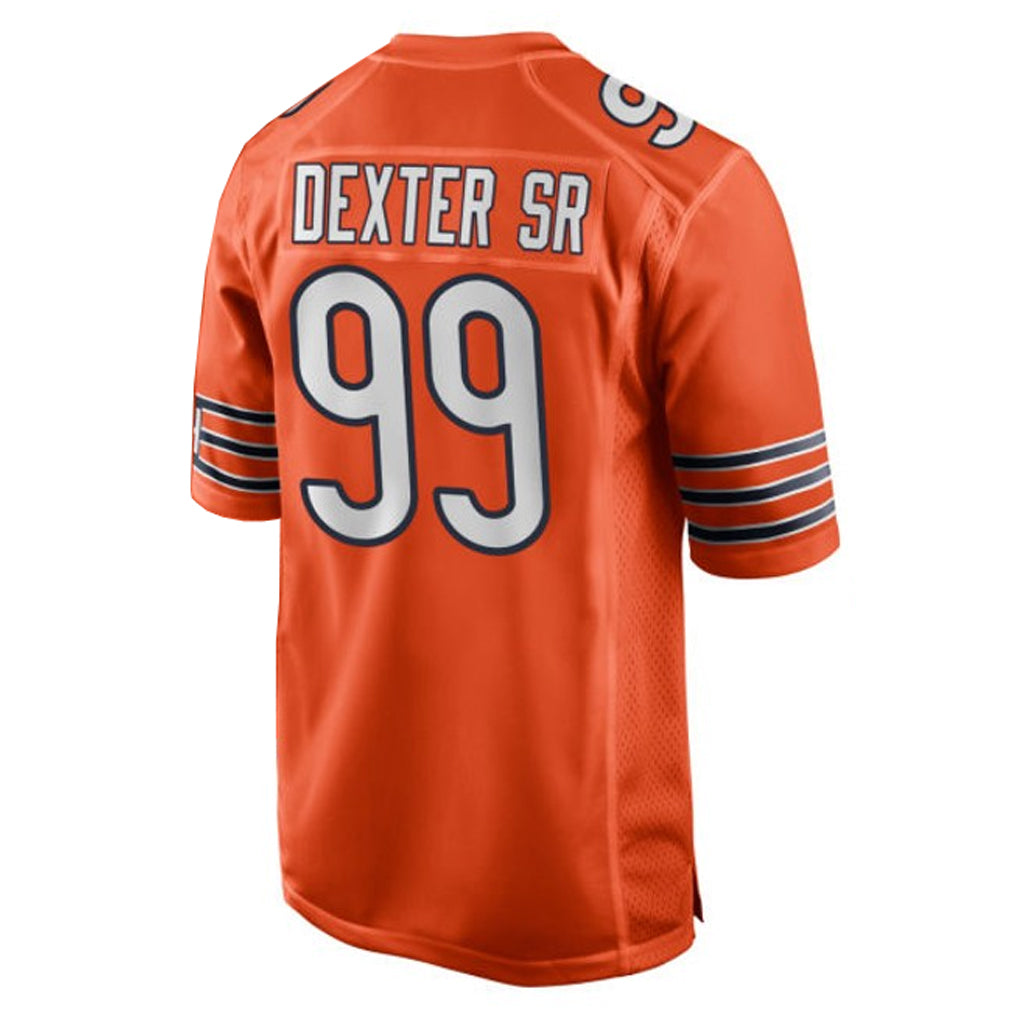 C.Bears #99 Gervon Dexter Sr. Player Orange Home Game Gdoa Stitched Jerseys