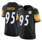 P.Steelers #95 Keeanu Benton Player Black Limited Vapor F.U.S.E. Home Game Gdoa Stitched Jerseys