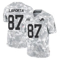 D.Lions #87 Sam LaPorta Player Arctic Camo Salute To Service Limited Gdoa Stitched Jerseys