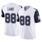 D.Cowboys #88 CeeDee Lamb Player White-Navy Limited Vapor F.U.S.E. Home Game Gdoa Stitched Jerseys