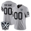 Custom LV.Raiders Gray 2026 Vapor Limited Home Game Any Name & Numbers Gdoa Stitched Jerseys