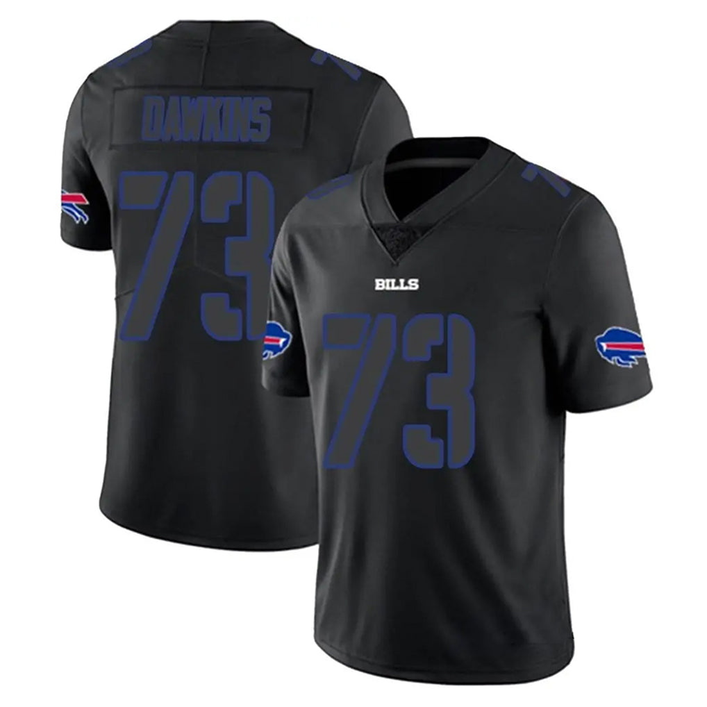 B.Bills #73 Dion Dawkins Player Black Impact Limited Gdoa Stitched Jerseys