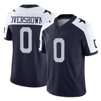 D.Cowboys #0 DeMarvion Overshown Player Navy-White Limited Alternate Vapor F.U.S.E. Home Game Gdoa Stitched Jerseys