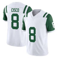 NY.Jets #8 Andre Cisco Player White Limited Classic Vapor F.U.S.E. Home Game Gdoa Stitched Jerseys