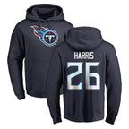 T.Titans #26 Marcus Harris Player Navy Logo Pullover Hoodies Home Game Gdoa Stitched Jerseys