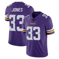 M.Vikings #33 Aaron Jones Sr. Player Purple Limited Vapor Untouchable Home Game Gdoa Stitched Jerseys