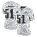 P.Eagles #51 Cam Jurgens Player Arctic Camo Salute to Service Limited Game Gdoa Stitched Jerseys