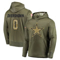 D.Cowboys #0 DeMarvion Overshown Player Olive Salute to Service Pullover Hoodies Home Game Gdoa Stitched Jerseys