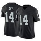LV.Raiders #14 Matt Gay Player Black Limited Vapor F.U.S.E. Home Game Gdoa Stitched Jerseys