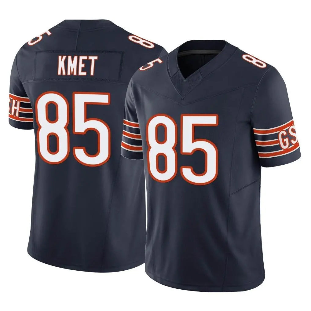 C.Bears #85 Cole Kmet Player Navy Vapor F.U.S.E. Limited Home Game Gdoa Stitched Jerseys