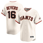 SF.Giants #16 Rafael Devers Player Cream Home Limited Fdoa Stitched Jerseys
