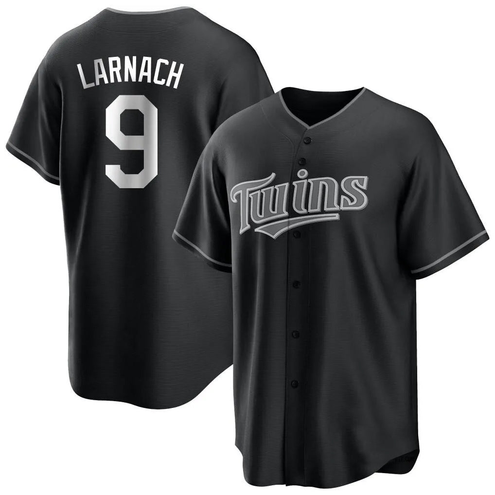 M.Twins #9 Trevor Larnach Player Black Home Game Fdoa Stitched Jerseys