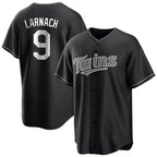M.Twins #9 Trevor Larnach Player Black Home Game Fdoa Stitched Jerseys