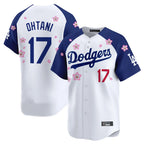 LA.Dodgers #17 Shohei Ohtani Player White-Royal Tokyo Series Vapor Premier Limited Fdoa Stitched Jerseys