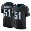 P.Eagles #51 Cam Jurgens Player Black Limited Vapor F.U.S.E. Home Game Gdoa Stitched Jerseys