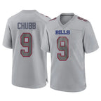 B.Bills #9 Bradley Chubb Player Gray Home Game Gdoa Stitched Jerseys